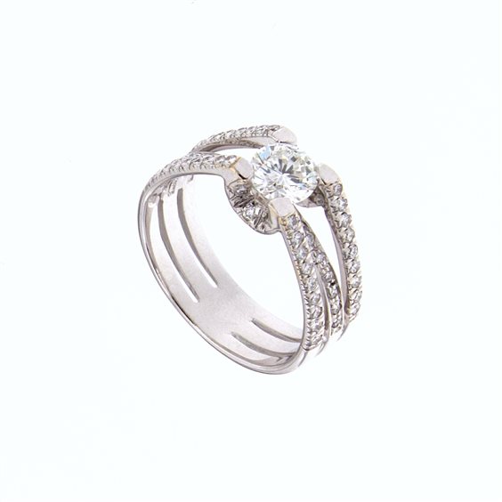 Anello MONILE Donna in Oro Diamante 0.65 Ct AN2700M - AN2700M